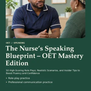 The Nurse’s Speaking Blueprint – OET Mastery Edition by Jobin Thomas — front cover