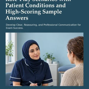 OET Speaking for Nurses: Role-Play Scenarios with Patient Conditions and High-Scoring Sample Answers by Jobin Thomas — front cover