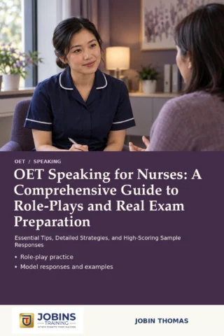 OET Speaking for Nurses: A Comprehensive Guide to Role-Plays and Real Exam Preparation — book cover