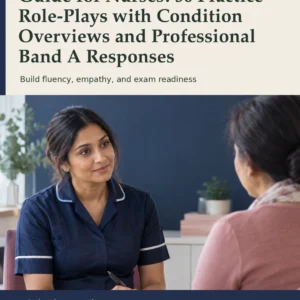Comprehensive OET Speaking Guide for Nurses: 50 Practice Role-Plays with Condition Overviews and Professional Band A Responses by Jobin Thomas — front cover