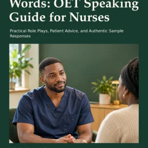Caring Through Words: OET Speaking Guide for Nurses by Jobin Thomas — front cover