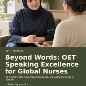 Beyond Words: OET Speaking Excellence for Global Nurses by Jobin Thomas — front cover