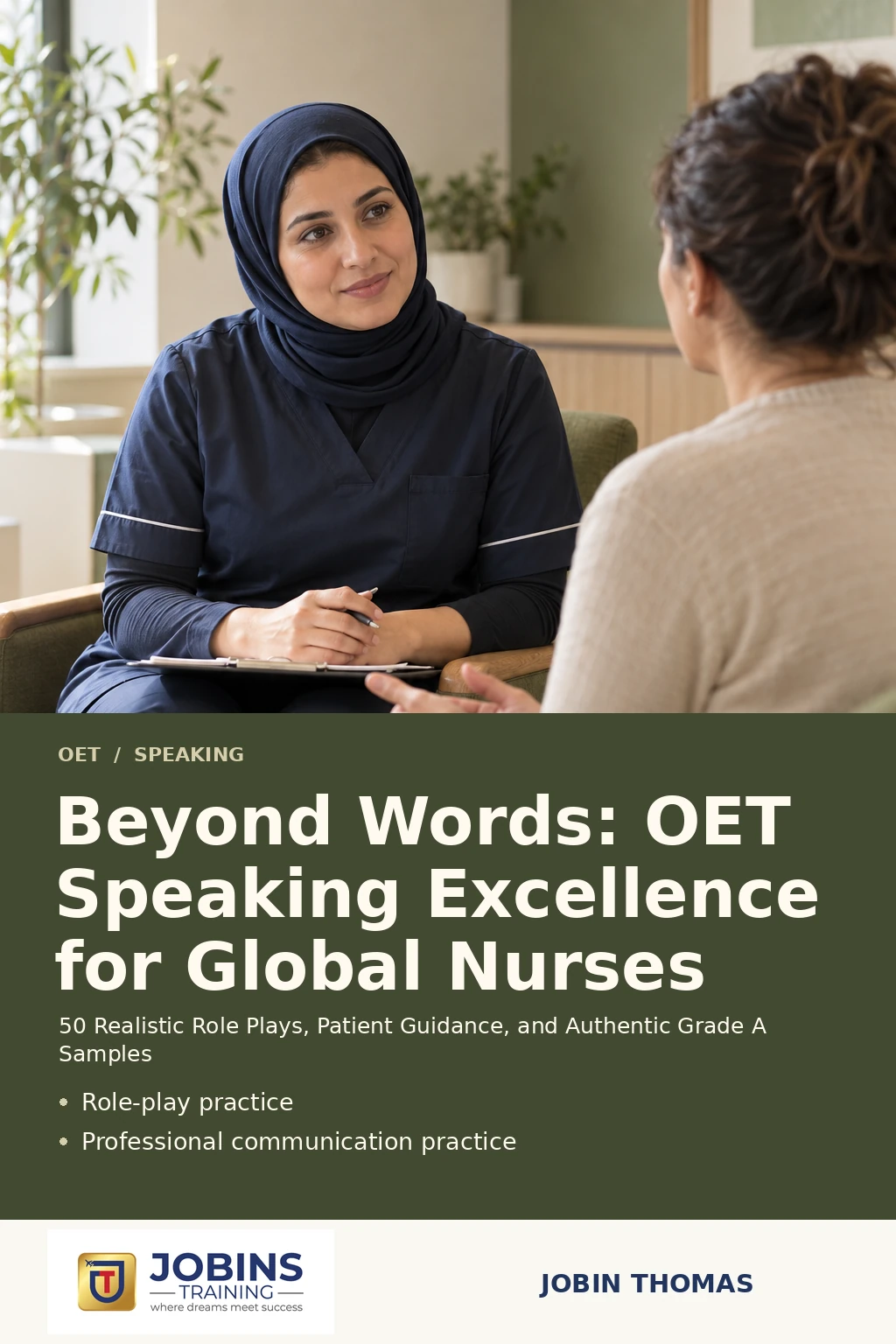 Beyond Words: OET Speaking Excellence for Global Nurses by Jobin Thomas — front cover