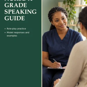 OET NURSE 'A' GRADE SPEAKING GUIDE by Jobin Thomas — front cover