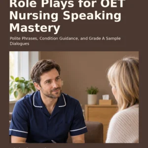 Fifty Fully Explained Role Plays for OET Nursing Speaking Mastery by Jobin Thomas — front cover