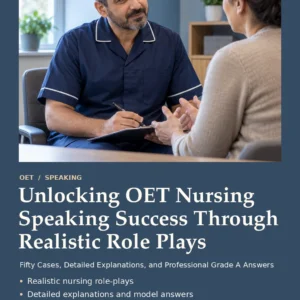 Unlocking OET Nursing Speaking Success Through Realistic Role Plays by Jobin Thomas — front cover