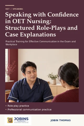Speaking with Confidence in OET Nursing: Structured Role-Plays and Case Explanations — book cover