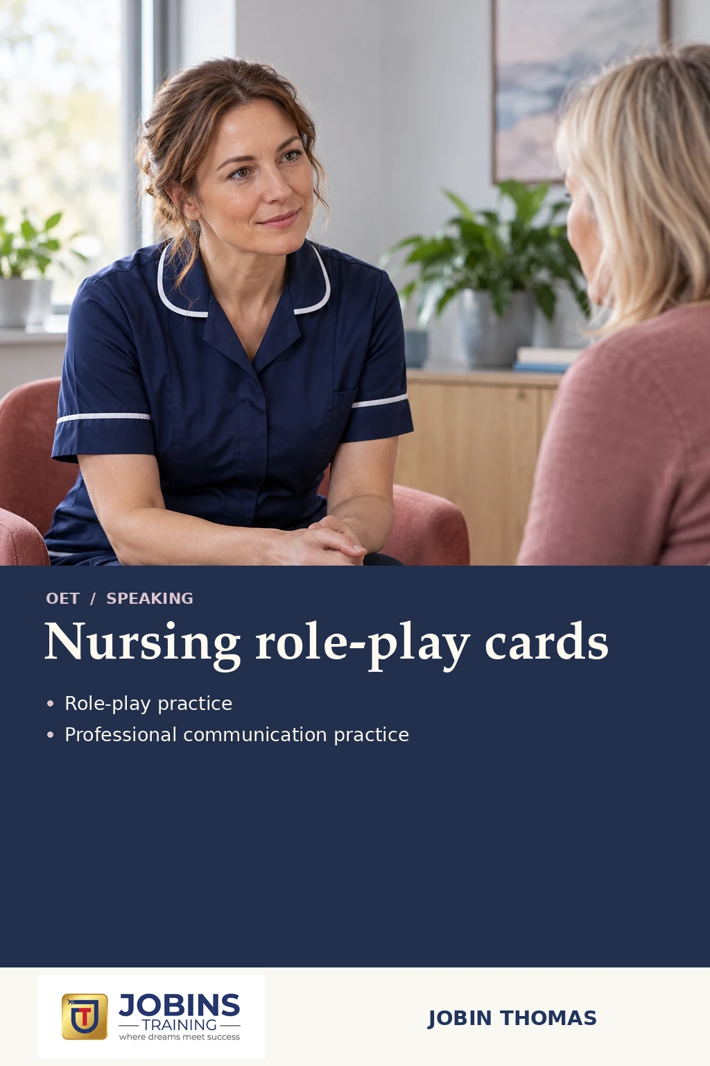 Nursing role-play cards by Jobin Thomas — front cover