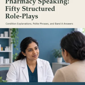 Practical OET Pharmacy Speaking: Fifty Structured Role-Plays by Jobin Thomas — front cover