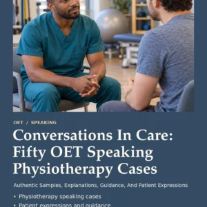 Conversations In Care: Fifty OET Speaking Physiotherapy Cases by Jobin Thomas — front cover