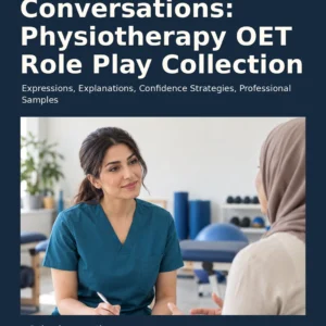 Beyond Conversations: Physiotherapy OET Role Play Collection by Jobin Thomas — front cover