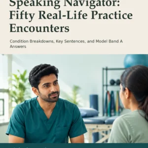 OET Physiotherapy Speaking Navigator: Fifty Real-Life Practice Encounters by Jobin Thomas — front cover
