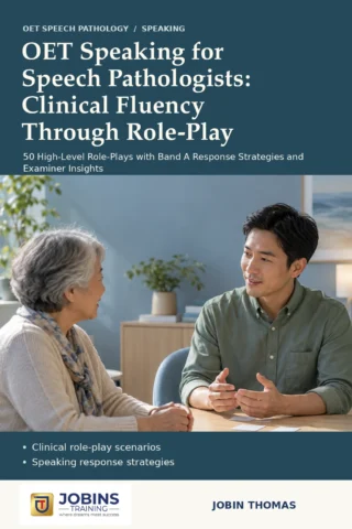 OET Speaking for Speech Pathologists: Clinical Fluency Through Role-Play — book cover