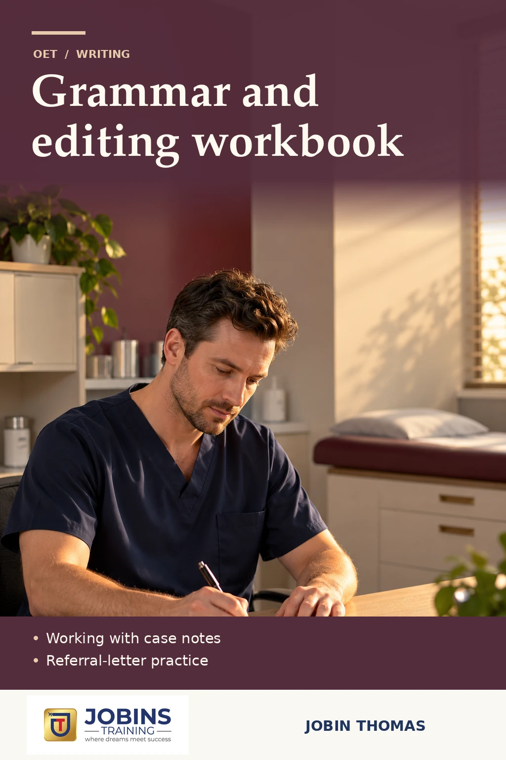 Grammar and editing workbook by Jobin Thomas — front cover