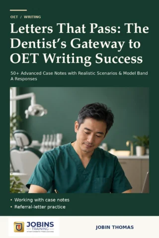 Letters That Pass: The Dentist’s Gateway to OET Writing Success — book cover
