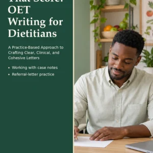 Letters That Score: OET Writing for Dietitians by Jobin Thomas — front cover