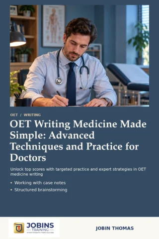 OET Writing Medicine Made Simple: Advanced Techniques and Practice for Doctors — book cover