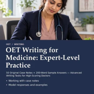 OET Writing for Medicine: Expert-Level Practice by Jobin Thomas — front cover