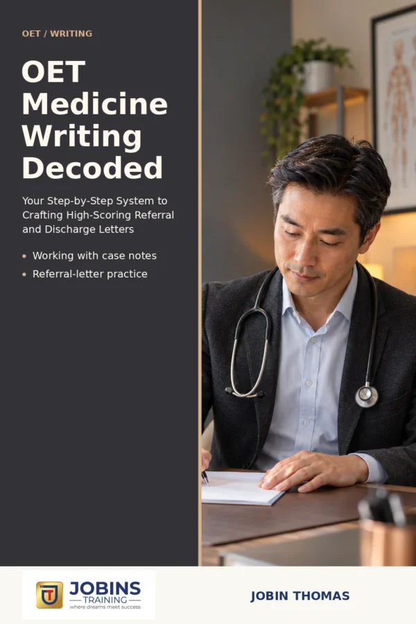 OET Medicine Writing Decoded by Jobin Thomas — front cover
