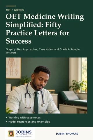 OET Medicine Writing Simplified: Fifty Practice Letters for Success — book cover
