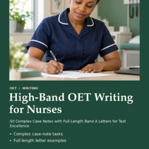 High-Band OET Writing for Nurses by Jobin Thomas — front cover