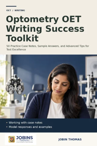 Optometry OET Writing Success Toolkit — book cover