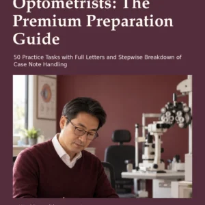 OET Writing for Optometrists: The Premium Preparation Guide by Jobin Thomas — front cover