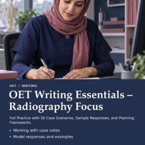 OET Writing Essentials – Radiography Focus by Jobin Thomas — front cover