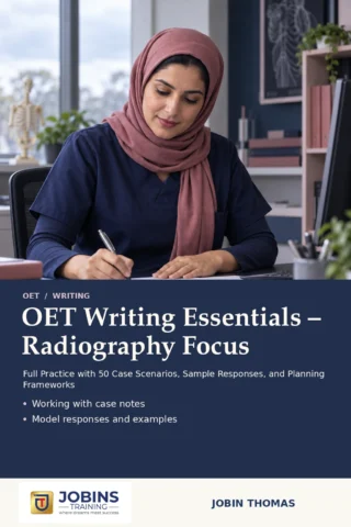 OET Writing Essentials – Radiography Focus — book cover