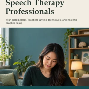 OET Writing for Speech Therapy Professionals by Jobin Thomas — front cover