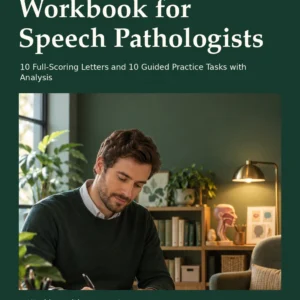 OET Writing Workbook for Speech Pathologists by Jobin Thomas — front cover