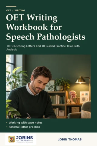 OET Writing Workbook for Speech Pathologists — book cover