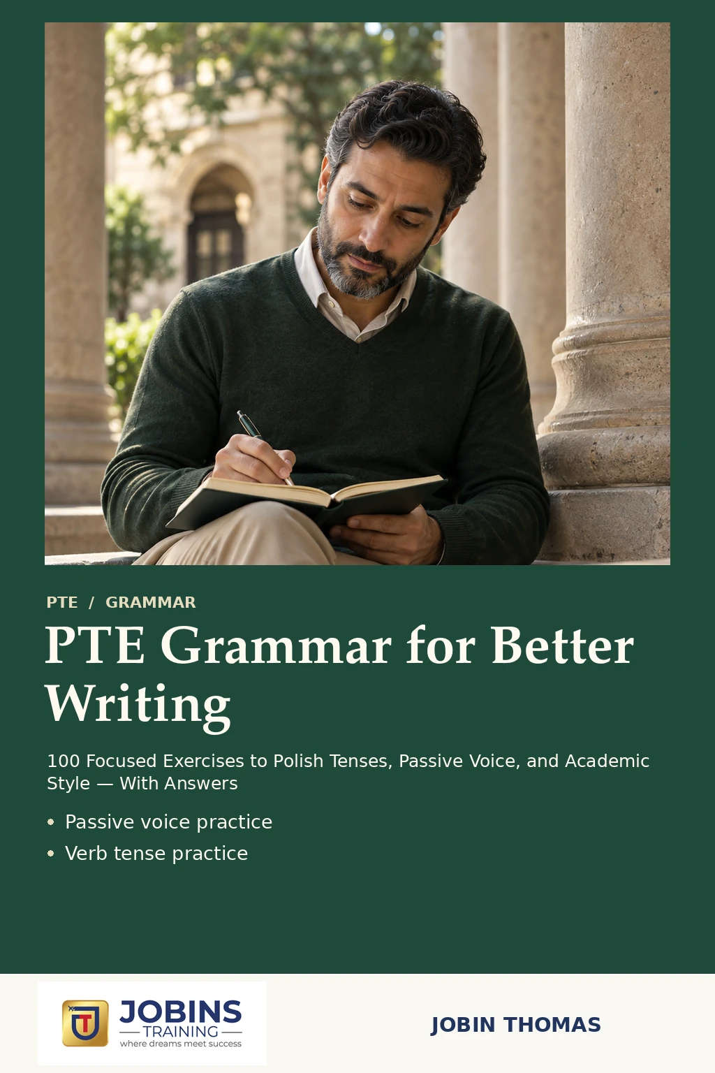 PTE Grammar for Better Writing by Jobin Thomas — front cover
