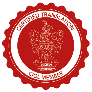 Certified Translation — CIOL Member stamp