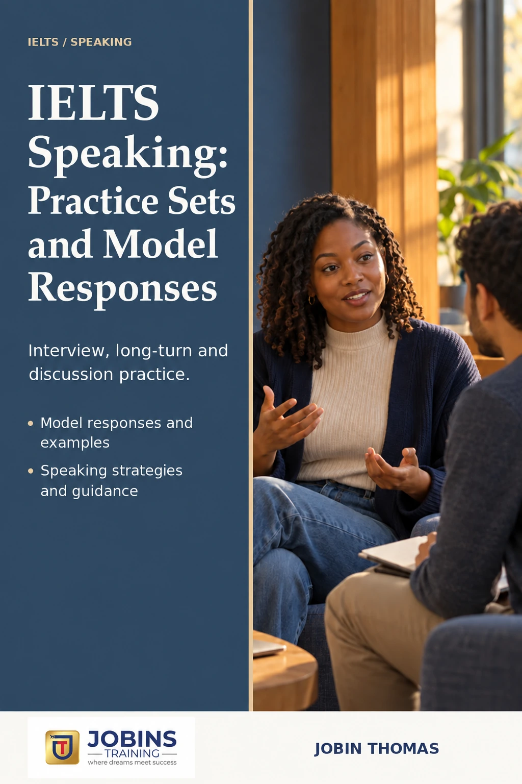 IELTS Speaking: Practice Sets and Model Responses by Jobin Thomas — front cover