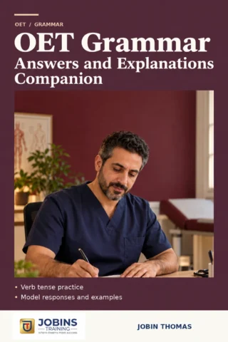 OET Grammar: Answers and Explanations Companion — book cover