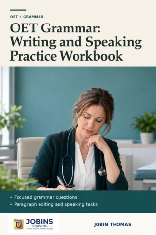 OET Grammar: Writing and Speaking Practice Workbook — book cover