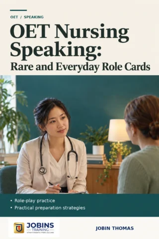 OET Nursing Speaking: Rare and Everyday Role Cards — book cover