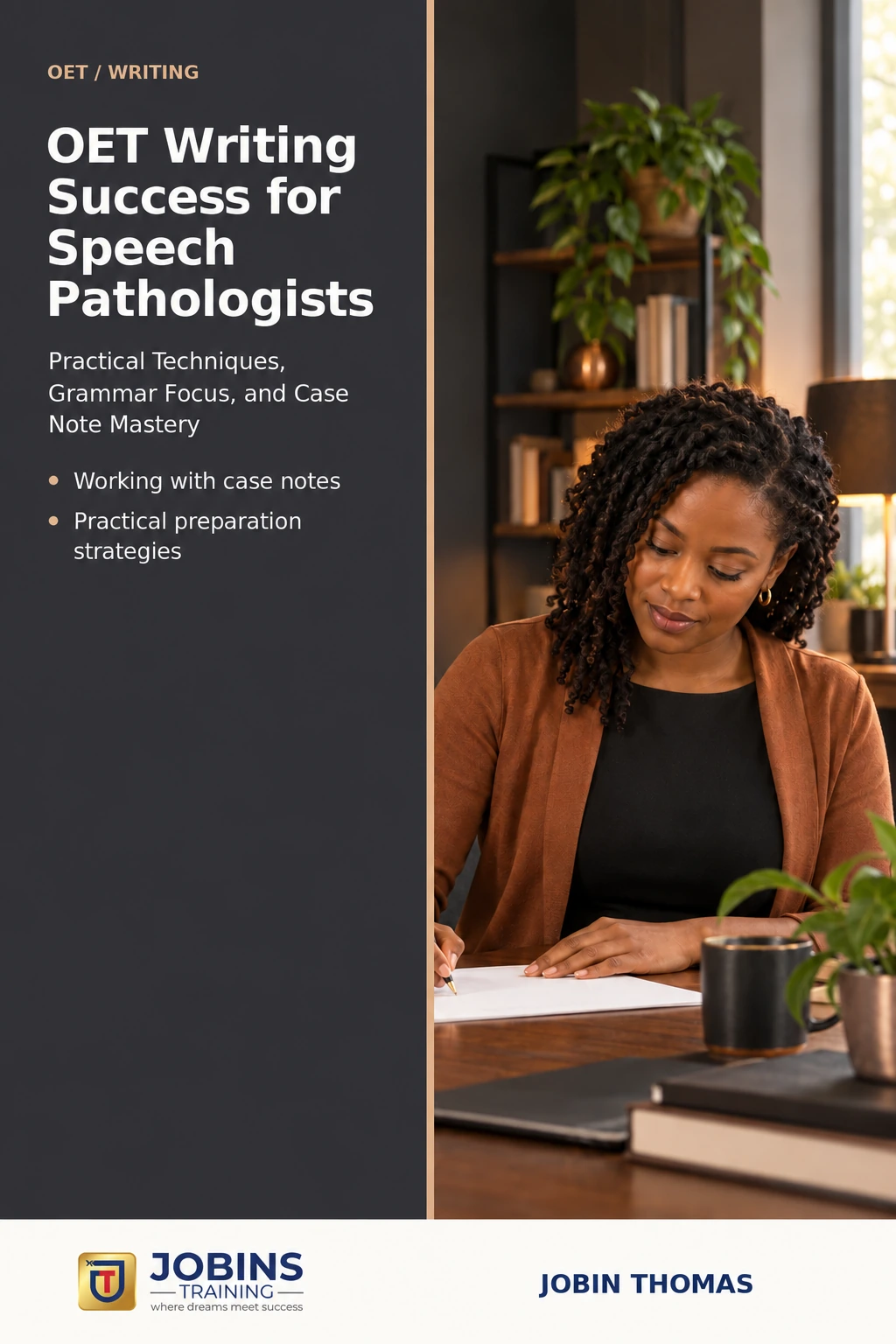 OET Writing Success for Speech Pathologists by Jobin Thomas — front cover