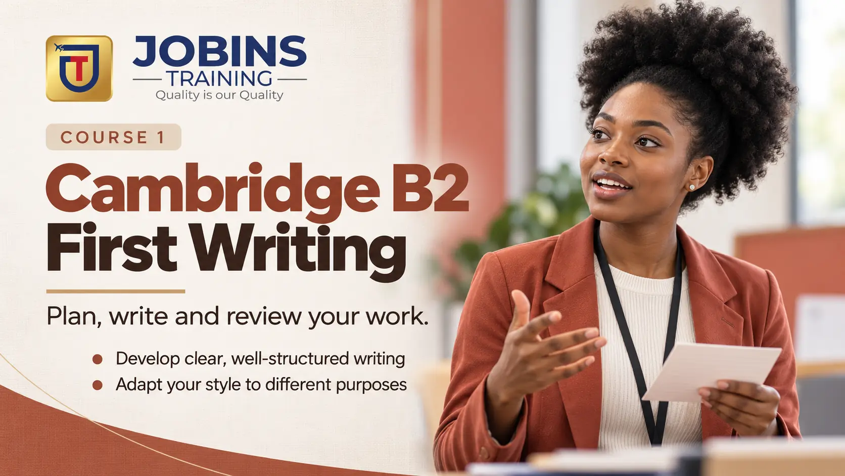 Cambridge B2 First Writing — Course 1