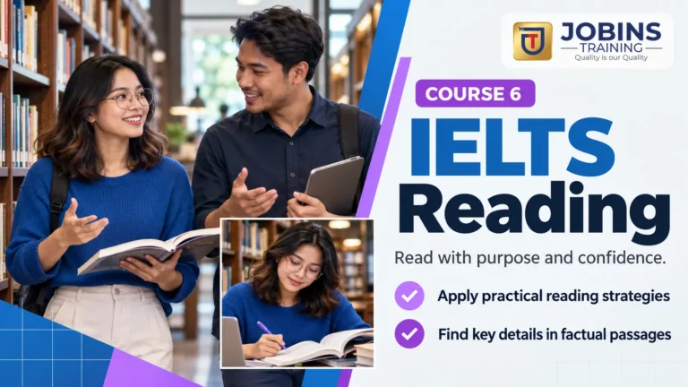 IELTS Reading — Course 6 — Top tips checklist