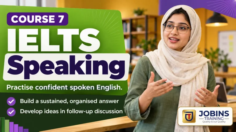 IELTS Speaking — Course 7 — practice: The Long Turn