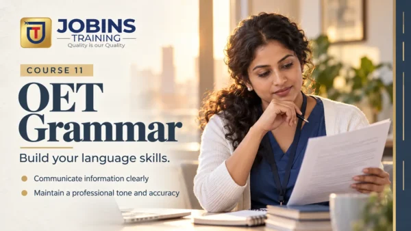 OET Grammar — Course 11 — Combining Tenses: the full letter