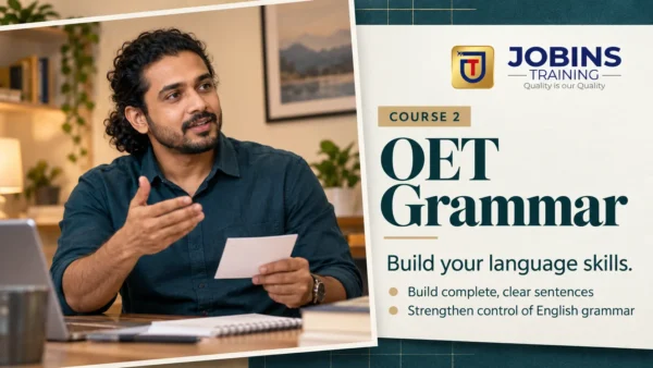 OET Grammar — Course 2 — Continuous, perfect and modal passives