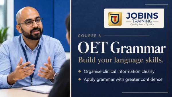 OET Grammar — Course 8 — Paragraph-level blueprint