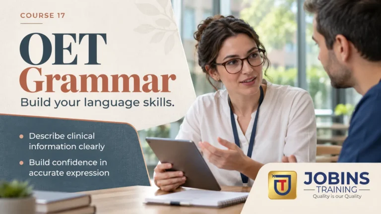 OET Grammar — Course 17 — Present Tenses in OET Writing