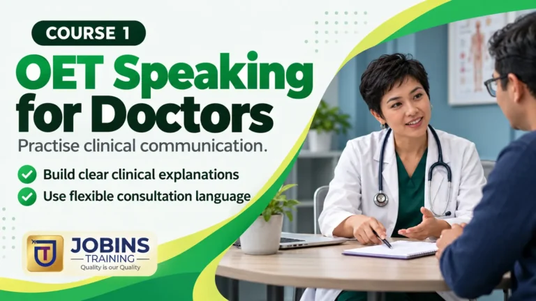OET Speaking for Doctors — Course 1 — Consultation structure and patient concerns