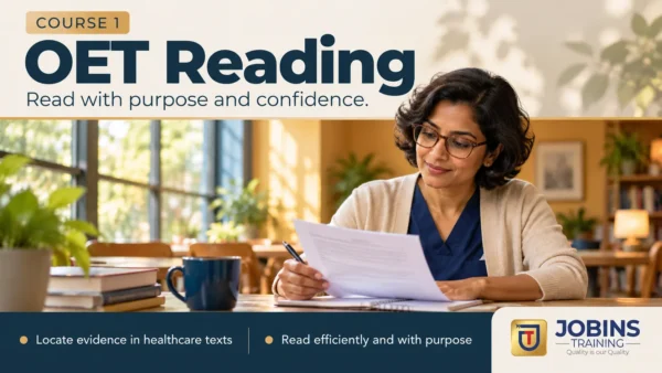 OET Reading — Course 1 — Marking Rules and Evidence Discipline