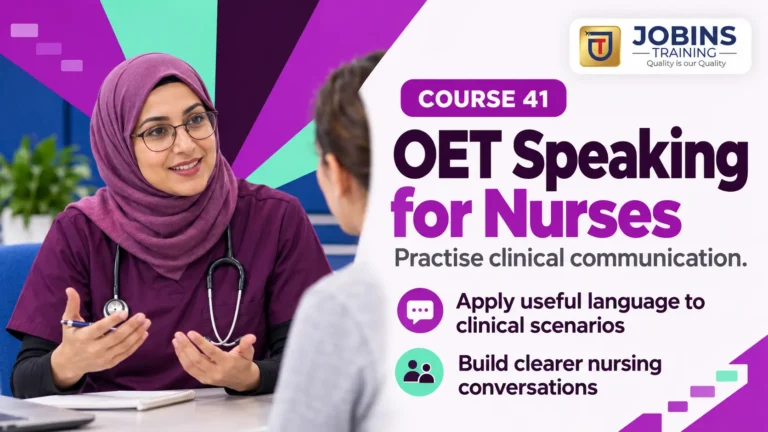 OET Speaking for Nurses — Course 41 — Diabetes routine conversations