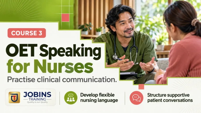 OET Speaking for Nurses — Course 3 — Reading role cards and preserving details